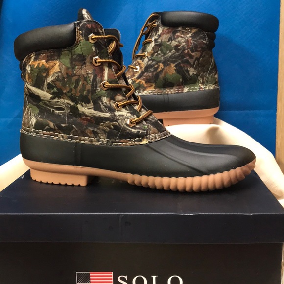 mens camo duck boots